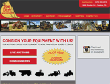 Tablet Screenshot of joedirtmachinery.com